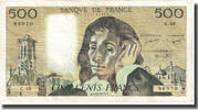 Frankreich 500 Francs Pascal, 1974-12-05, S+, Fayette:71.12, KM:156c -