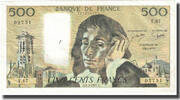 Frankreich 500 Francs Pascal, 1977-02-03, SS, Fayette:71.16, KM:156d -
