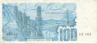 Algeria 100 Dinars Geldschein, KM:134a, SS -