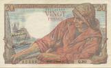 Frankreich 20 Francs Pêcheur, 1943-04-15, UNZ, Fayette:13.6, KM:100a -