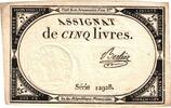Frankreich 5 Livres serie 12928, VZ, Fayette:ass46a, KM:A57 -