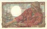 Frankreich 20 Francs Pêcheur, Y.171, VZ, Fayette:13.12, KM:100c -
