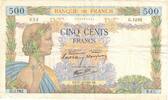 Frankreich 500 Francs La Paix, G.1292, SS+, Fayette:32.8, KM:95a -