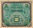 Frankreich 2 Francs Flag/France, SÉRIE 1944, VZ, Fayette:VF 16.01 -