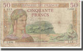 Frankreich 50 Francs Cérès, 1935-01-17, SGE, Fayette:17.3, KM:81 -