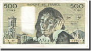 Frankreich 500 Francs Pascal, 1981-06-04, SS, Fayette:71.24, KM:156e -