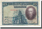 Spanien 25 Pesetas Geldschein, 1928-08-15, KM:74b, S -