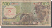 Algeria 5 NF on 500 Francs Geldschein, 1956-10-30, KM:111, S -