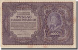 Polen 1000 Marek Geldschein, 1919-08-23, KM:29, SS -
