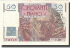 Frankreich 50 Francs Le Verrier, 1947-06-12, VZ+, Fayette:20.8, KM:127b -