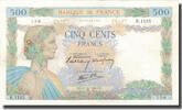 Frankreich 500 Francs La Paix, 1940-10-17, VZ, Fayette:32.7, KM:95a -