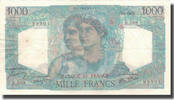 Frankreich 1000 Francs Minerve et Hercule, 1947-01-09, VZ -