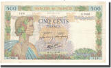 Frankreich 500 Francs 1943-02-25, SS+, Fayette:32.45, KM:95b -
