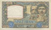 Frankreich 20 Francs Science et Travail, 1941-02-20, SS+, Fayette:12.12 -