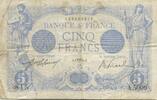 Frankreich 5 Francs Bleu, S, Fayette:2.26, KM:70 -
