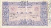 Frankreich 1000 Francs Bleu et Rose, 1925-01-08, SS+, Fayette:36.41 -