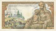 1000 Francs 1943 Frankreich Déesse Déméter, 1943-07-22, VZ+ VZ+
