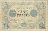 Frankreich 5 Francs Noir, U.1779, S, Fayette:1.14, KM:60 -