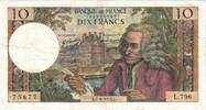 Frankreich 10 Francs Voltaire, L.796, SS, Fayette:62.57, KM:147d -