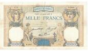 Frankreich 1000 Francs Cérès et Mercure, B.2985, SS, Fayette:38.1 -