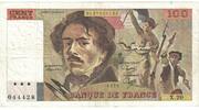 Frankreich 100 Francs Delacroix, X.20, SS+, Fayette:69.3, KM:154b -