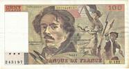 Frankreich 100 Francs Delacroix, U.122, VZ, Fayette:69.11, KM:154c -
