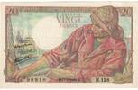 Frankreich 20 Francs Pêcheur, H.128, UNZ-, Fayette:13.9, KM:100a -