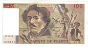 Frankreich 100 Francs Delacroix, N.218, VZ, Fayette:69bis.5, KM:154g -