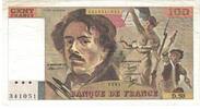 Frankreich 100 Francs Delacroix, D.50, VZ, Fayette:69.5, KM:154b -