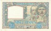 Frankreich 20 Francs Science et Travail, U.1577, SS, Fayette:12.9 -