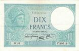 Frankreich 10 Francs Minerve, V.80619, VZ, Fayette:07.22, KM:84 -