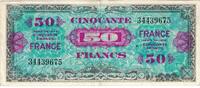 Frankreich 50 Francs Flag/France, 34439675, VZ, Fayette:VF24.01, KM:122a -