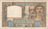 Frankreich 20 Francs Science et Travail, 1941-07-17, M.4809, S+ -