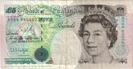 Großbritannien 5 Pounds Geldschein, UNdated (1990), KM:382b, SS -