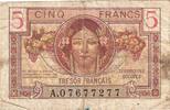 Frankreich 5 Francs 1947 French Treasury, A.07677277, S, Fayette:VF29.1 -