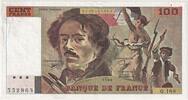 Frankreich 100 Francs Delacroix, Q.168, VZ, Fayette:F.69bis02b, KM:154e -