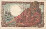 Frankreich 20 Francs Pêcheur, V.226, SS+, Fayette:13.15, KM:100c -