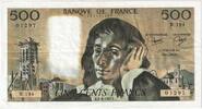 Frankreich 500 Francs Pascal, R.194, SS+, Fayette:71.29, KM:156e -