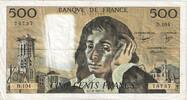 Frankreich 500 Francs Pascal, D.104, SS, Fayette:71.20, KM:156e -