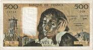 Frankreich 500 Francs Pascal, G.58, S+, Fayette:71.14, KM:156d -