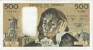 Frankreich 500 Francs Pascal, Y.342, SS, Fayette:71.48, KM:156i -