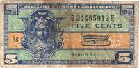 Vereinigte Staaten 5 Cents Geldschein, KM:M29a, SGE+ -