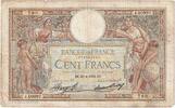 Frankreich 100 Francs Luc Olivier Merson, J.50997, S, Fayette:24.13 -