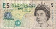 Großbritannien 5 Pounds Geldschein, Undated (2004), KM:391c, SS -