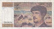 Frankreich 20 Francs Debussy, M.025, SS, Fayette:66.10, KM:151c -