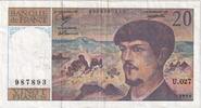 Frankreich 20 Francs Debussy, U.027, SS, Fayette:66bis.1, KM:151d -