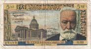 Frankreich 5 Nouveaux Francs Victor Hugo, L.52, S, Fayette:56.7, KM:141a -