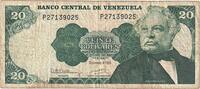 Venezuela 20 Bolivares Geldschein, 1992-12-08, KM:63d, SS+ -