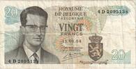 Belgien 20 Francs 1964-06-15, KM:138, S -