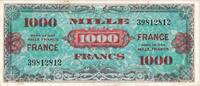 Frankreich 1000 Francs 1945 Verso France, 39812812, SS+, Fayette:VF -